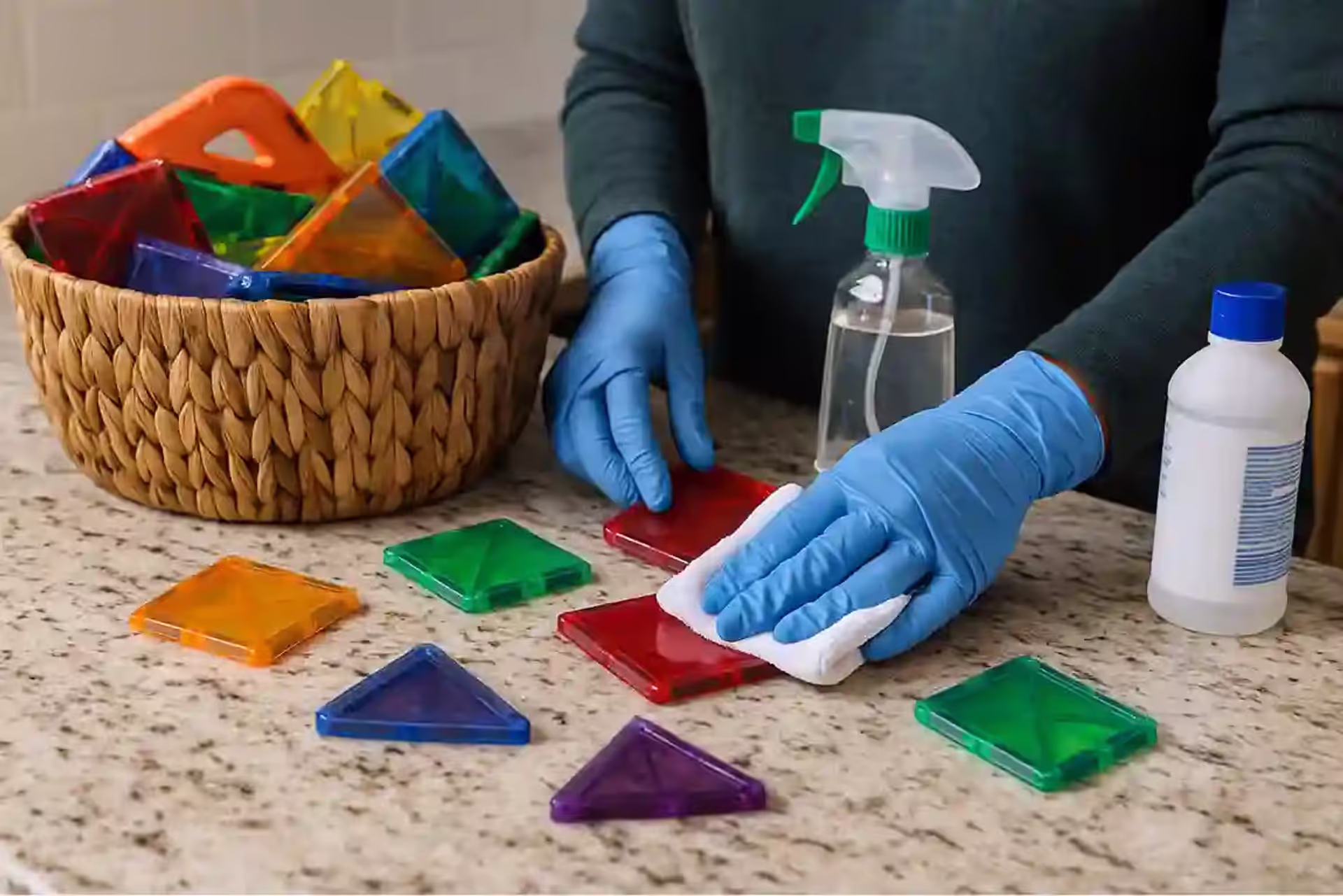 Cleaning Magnetic Blocks After Stomach Flu: Disinfection Without Damage