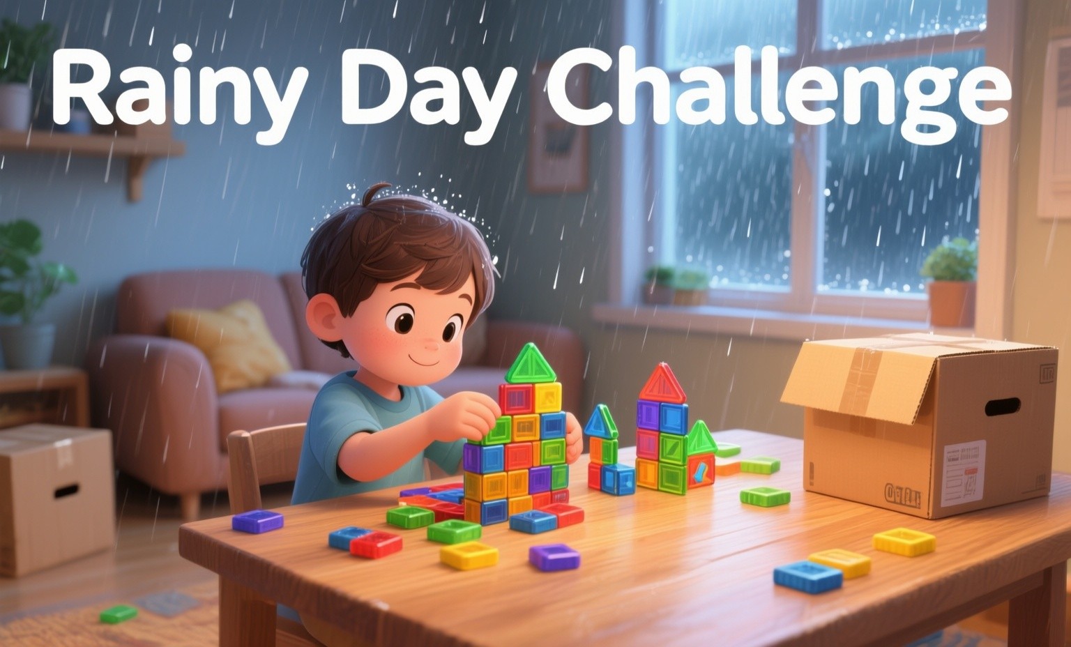 Magnetic Block Challenges for Rainy Days: 30-Minute Building Ideas