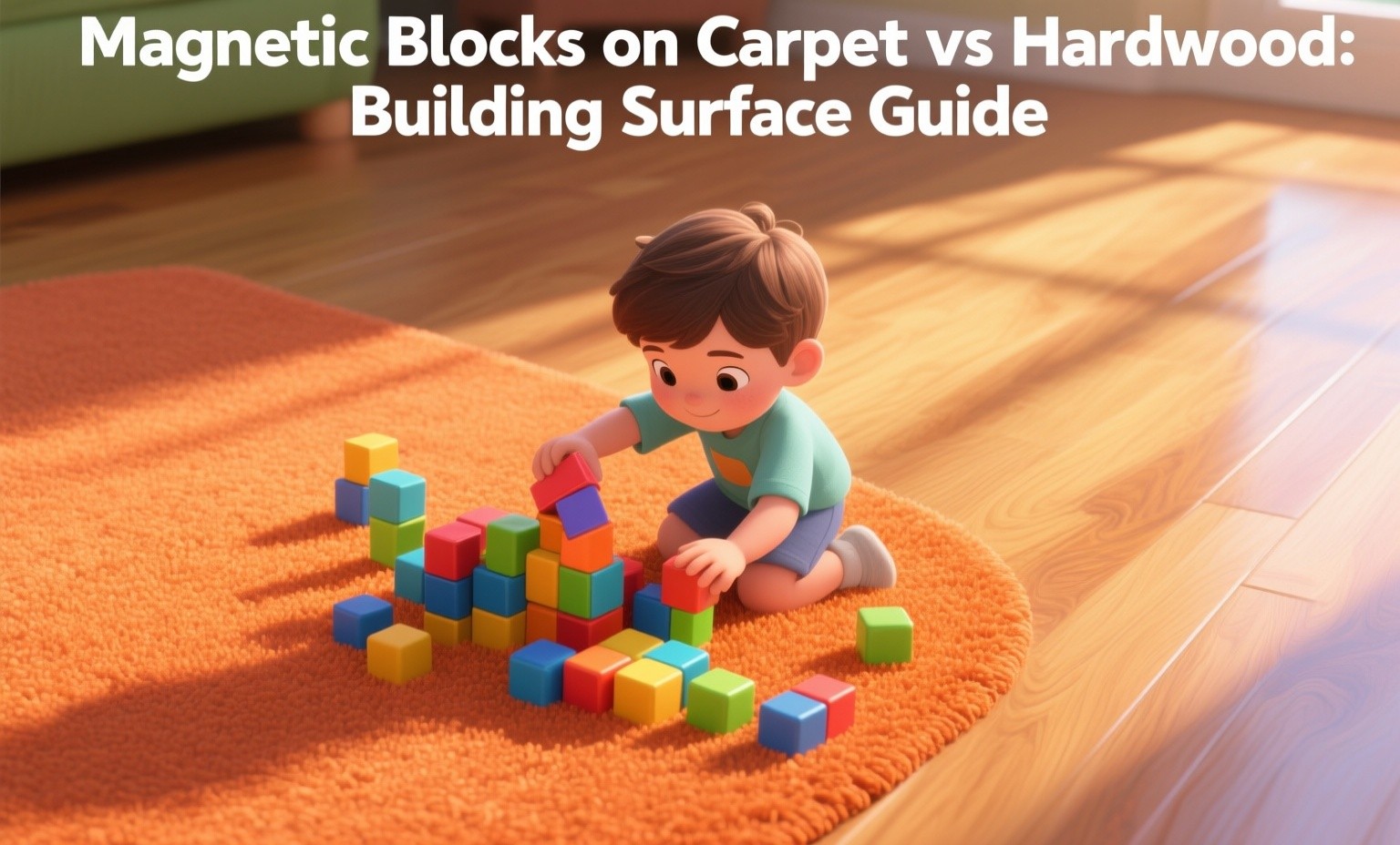Magnetic Blocks on Carpet vs Hardwood: Building Surface Guide